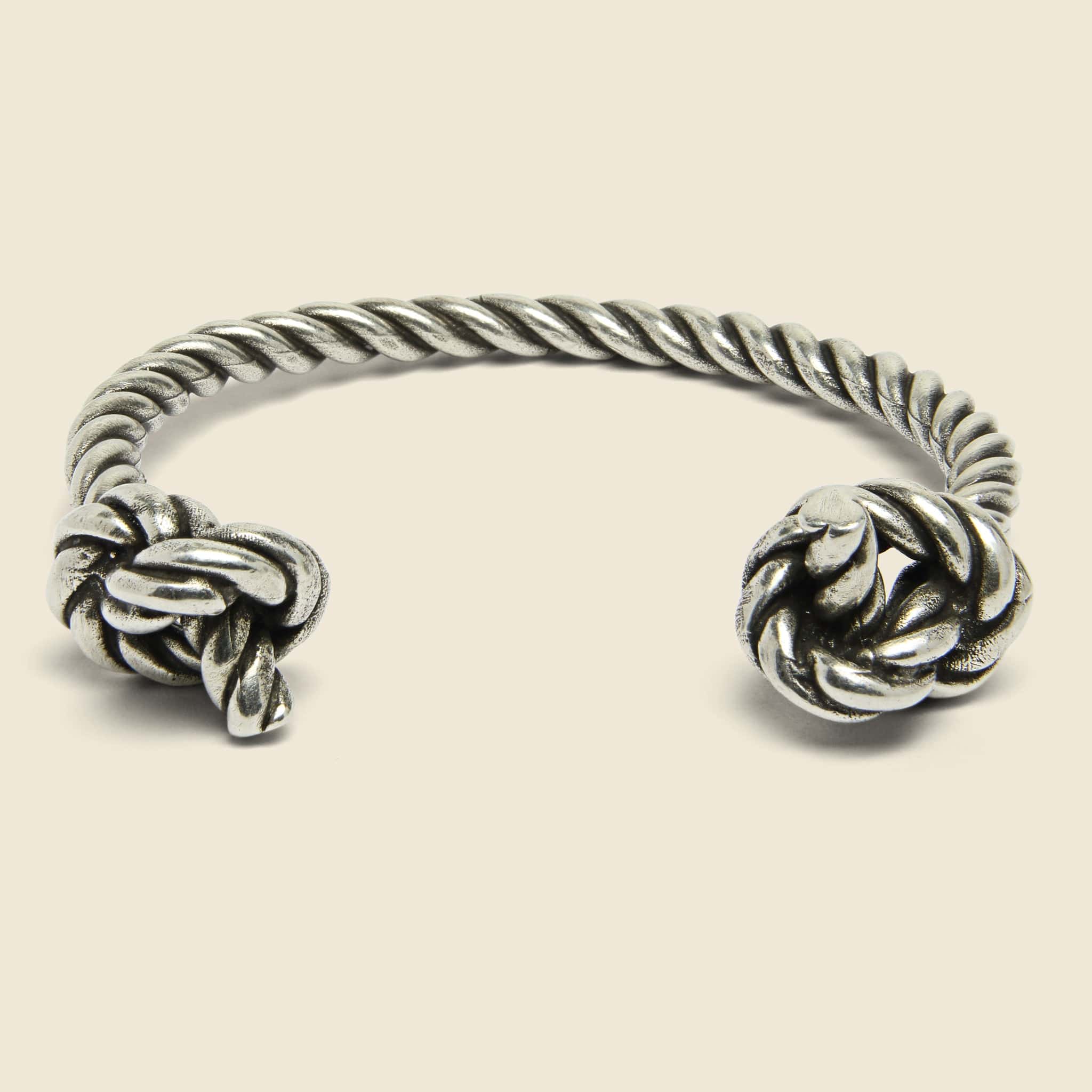 
                          Twisted Knot Open Cuff - Silver Oxide - Giles &amp; Brother - STAG Provisions - Accessories - Cuffs
                        