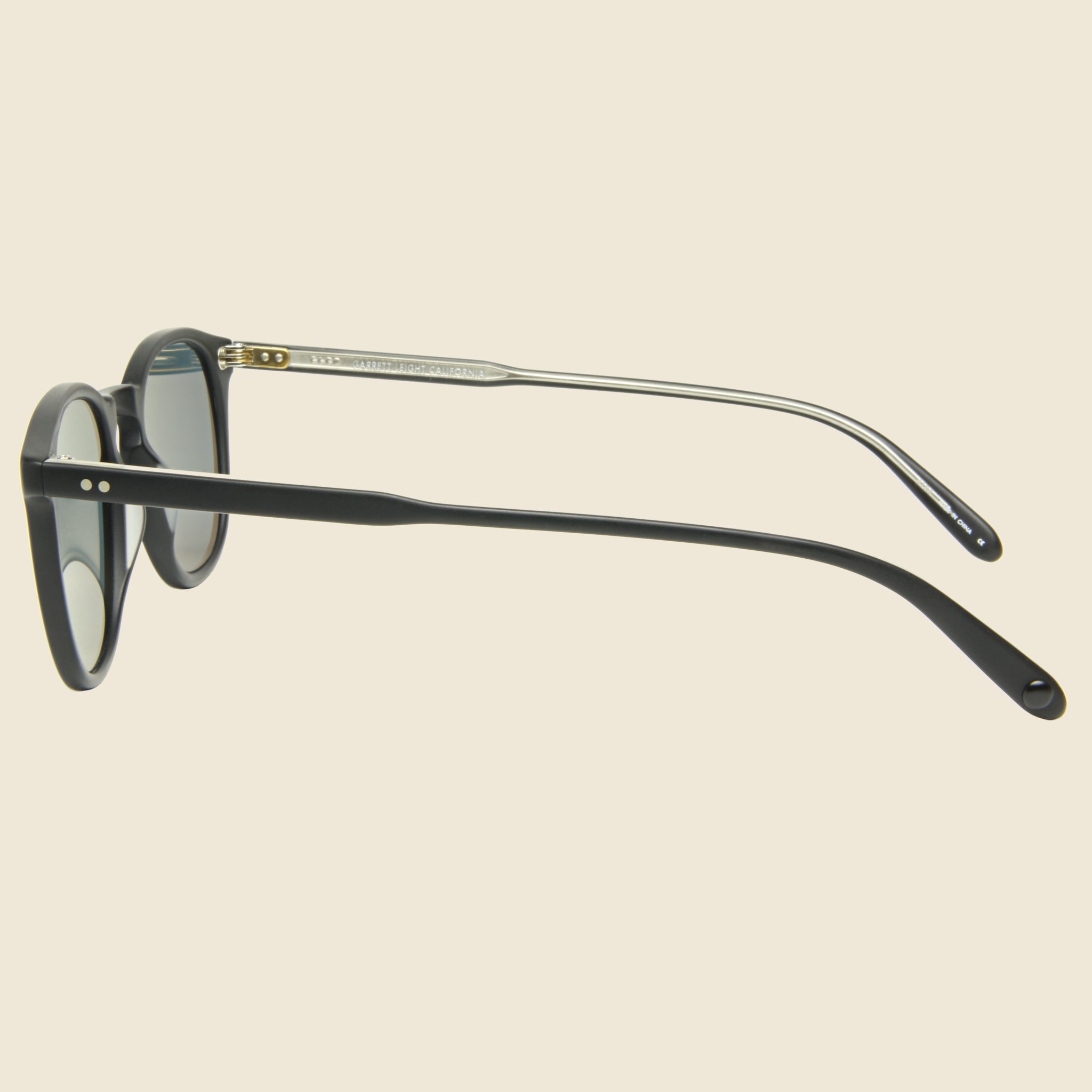 Kinney 47mm - Matte Black/Semi-Flat Blue Smoke - Garrett Leight - STAG Provisions - Accessories - Eyewear