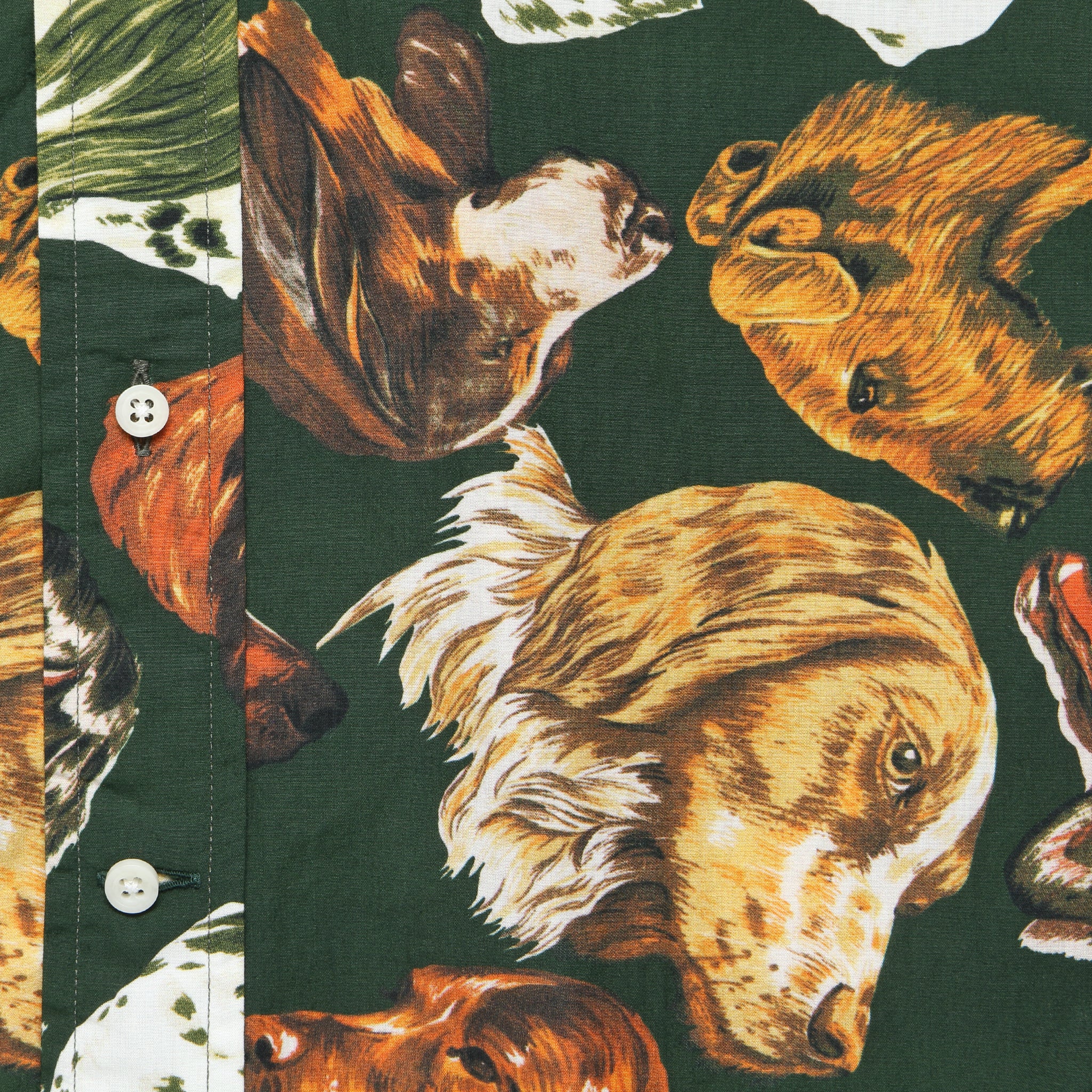 
                          Man's Best Friend Shirt - Green - Gitman Vintage - STAG Provisions - Tops - L/S Woven - Other Pattern
                        