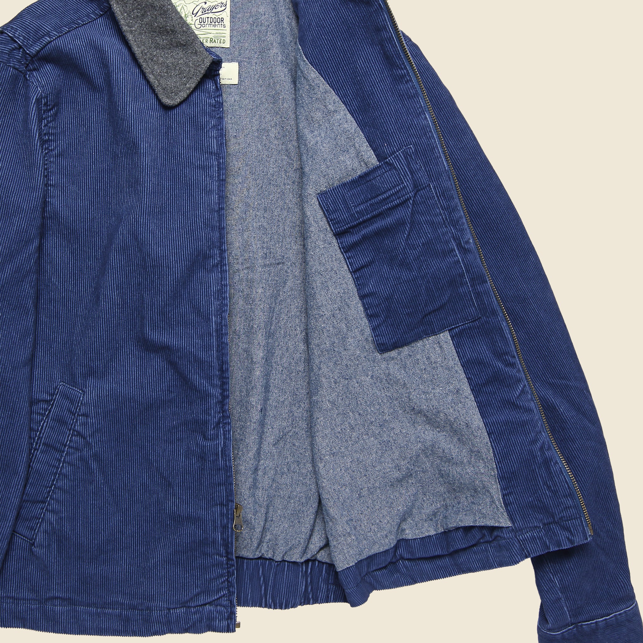 
                          Conrad Corduroy Bomber - Indigo - Grayers - STAG Provisions - Outerwear - Coat / Jacket
                        