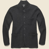 Nelson Jacquard Swacket - Charcoal Marl - Grayers - STAG Provisions - Tops - Sweater