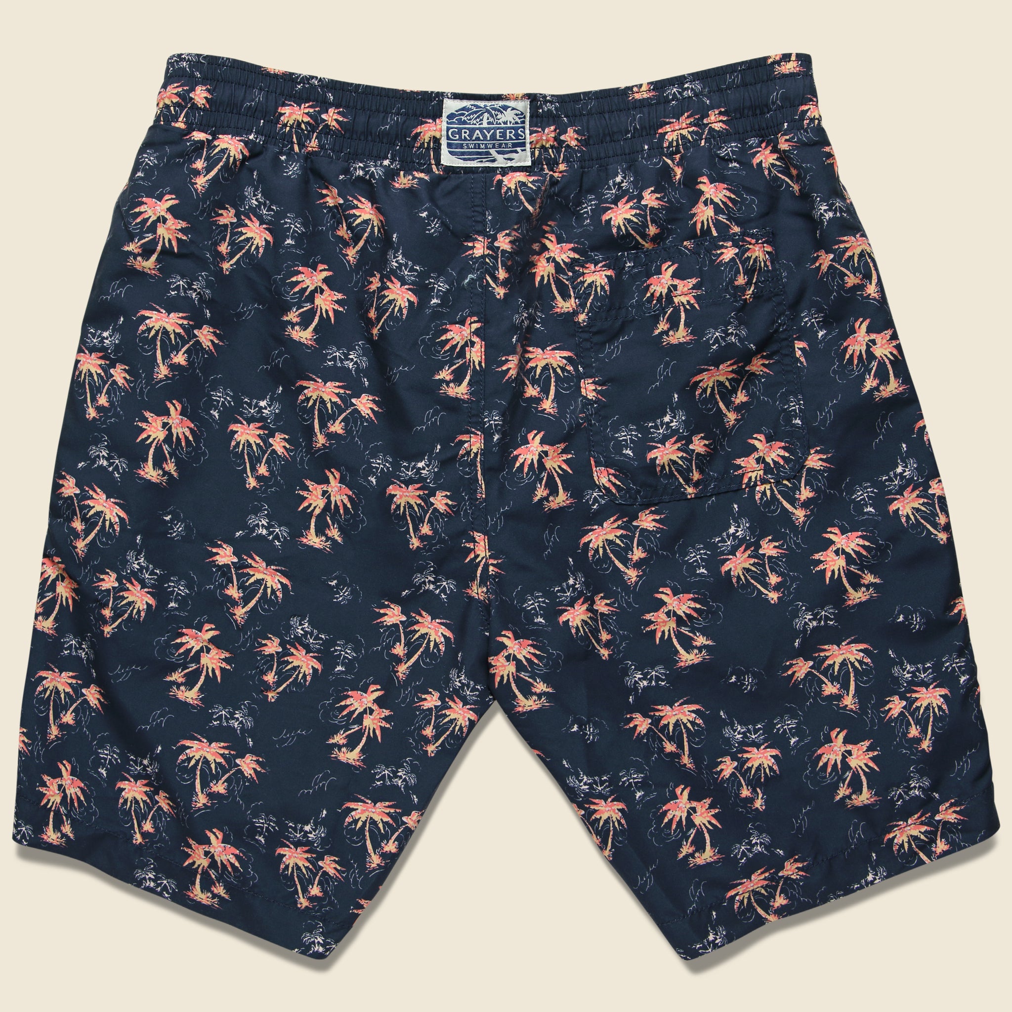 
                          Burning Palm Swim Trunk - Carbon Spice Coral - Grayers - STAG Provisions - Shorts - Swim
                        