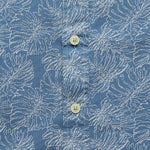 Leaf Print Summer Weave Shirt - Moonlight Blue - Grayers - STAG Provisions - Tops - S/S Woven - Floral