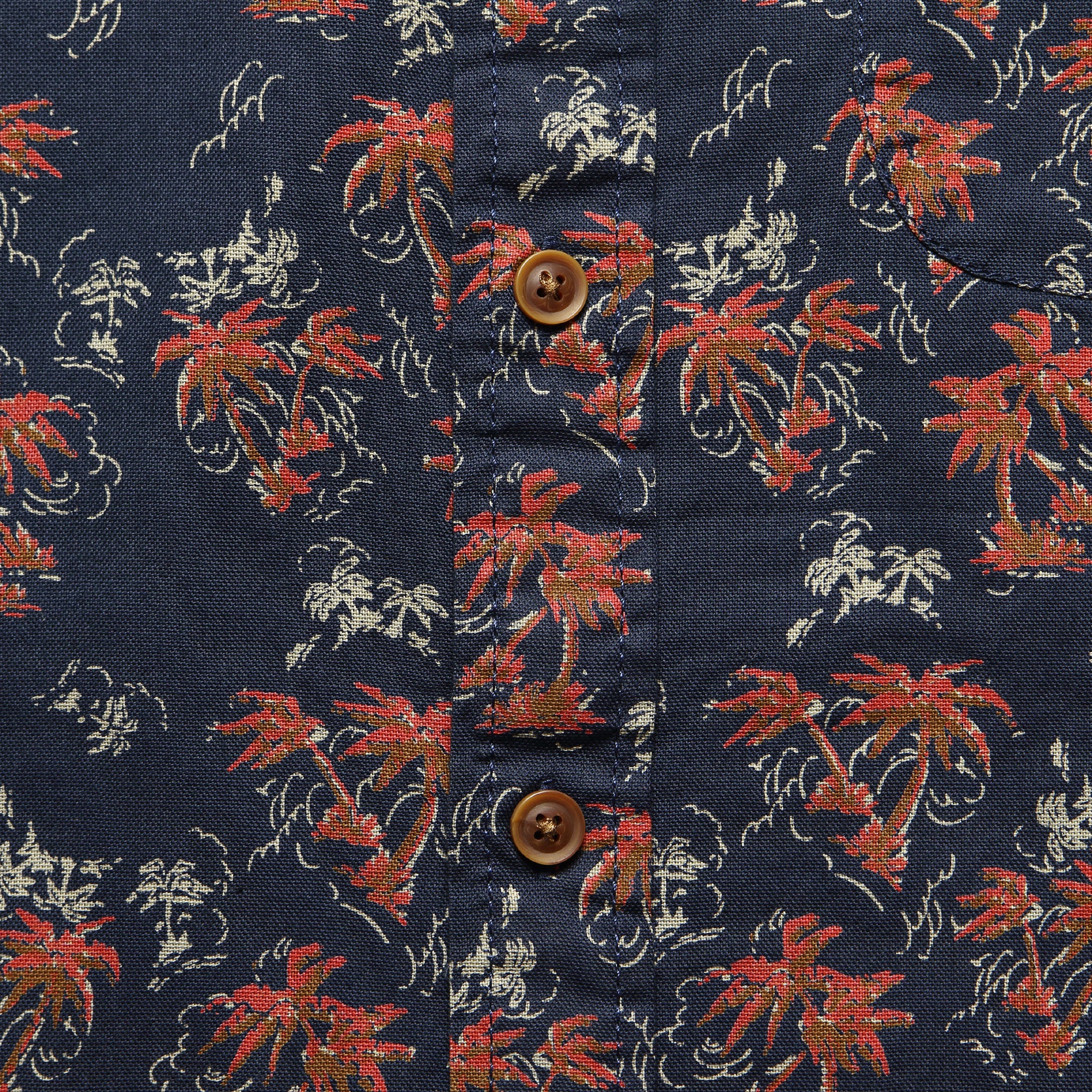 
                          Burning Palm Summer Twill Shirt - Blue - Grayers - STAG Provisions - Tops - S/S Woven - Floral
                        