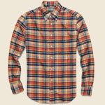 Plaid Flannel - Burnt Orange - Gitman Vintage - STAG Provisions - Tops - L/S Woven - Plaid