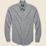 Deep in the Heart Embroidered Shirt - Grey - Gitman Vintage - STAG Provisions - Tops - L/S Woven - Other Pattern