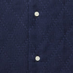 Sashiko Dobby Camp Shirt - Indigo - Gitman Vintage - STAG Provisions - Tops - L/S Woven - Other Pattern