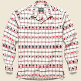 Swiss Miss Flannel JQ Shirt - Red/White/Black - Gitman Vintage - STAG Provisions - Tops - L/S Woven - Other Pattern