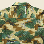 Fuji Crane Shirt - Brown - Gitman Vintage - STAG Provisions - Tops - S/S Woven - Other Pattern