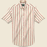 Maritime Messaging Shirt - White - Gitman Vintage - STAG Provisions - Tops - S/S Woven - Other Pattern