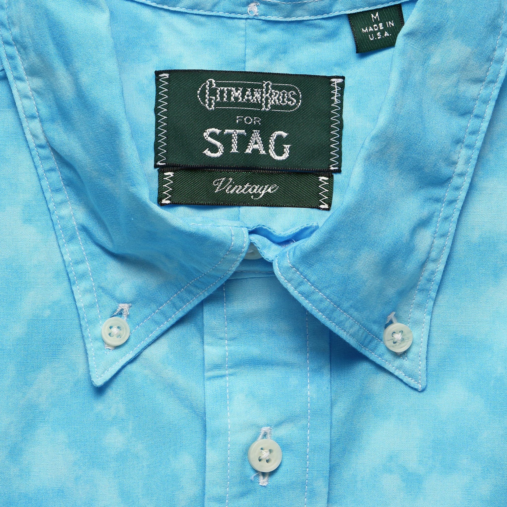 
                          Tie Dye Oxford - Blue - Gitman Vintage - STAG Provisions - Tops - S/S Woven - Other Pattern
                        