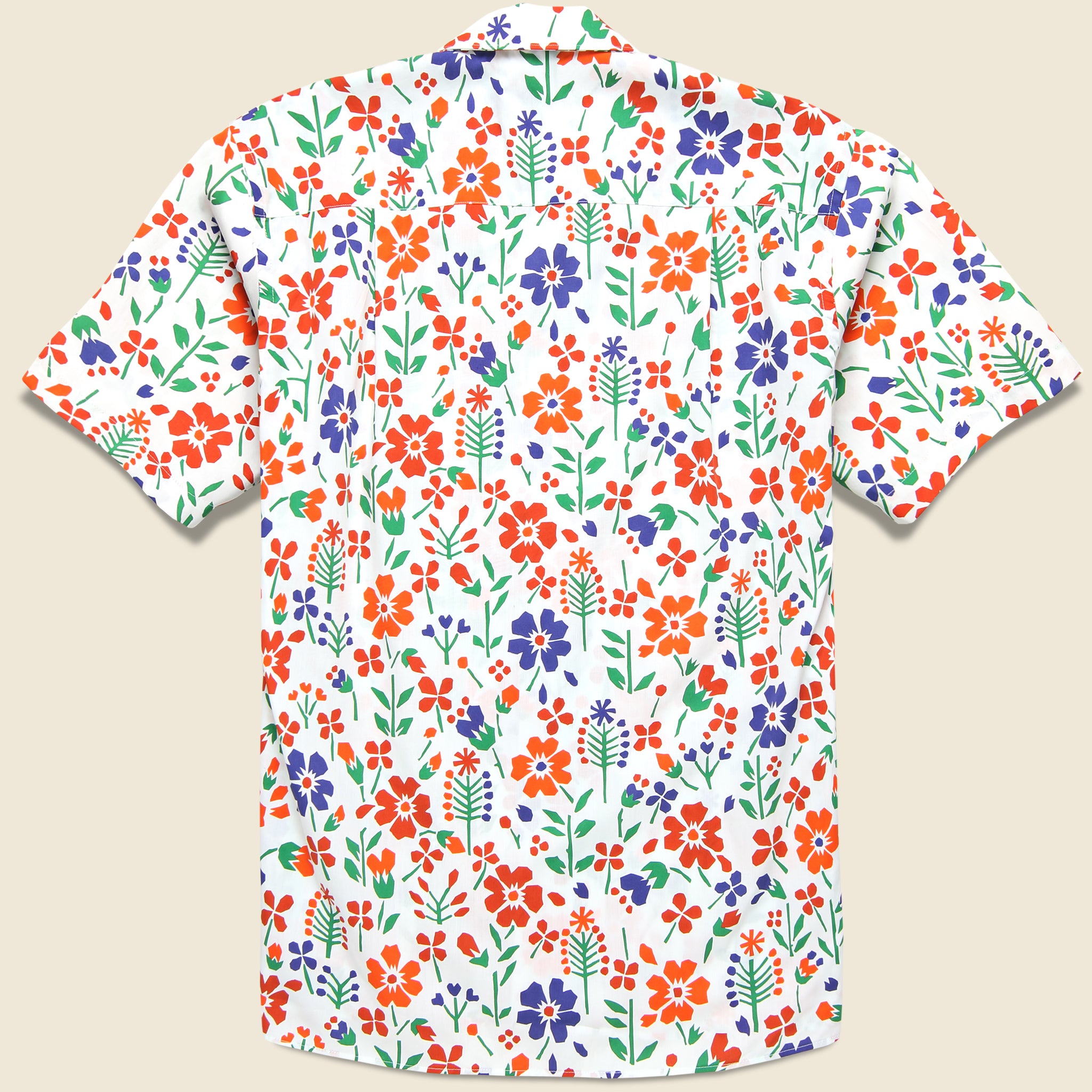 
                          Alexander Girard Flores Camp Shirt - White - Gitman Vintage - STAG Provisions - Tops - S/S Woven - Floral
                        