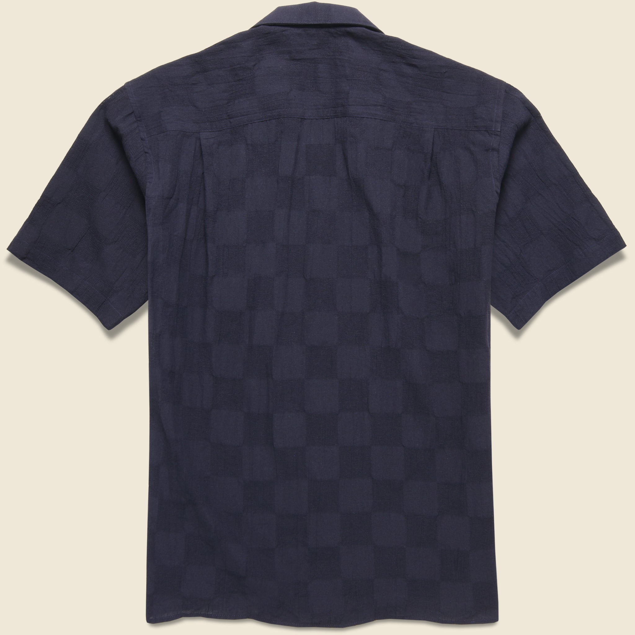 
                          Panama Washer Cloth Camp Shirt - Navy - Gitman Vintage - STAG Provisions - Tops - S/S Woven - Solid
                        
