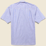 Cabana Stripe Guayabera Shirt - Blue/Pink - Gitman Vintage - STAG Provisions - Tops - S/S Woven - Stripe