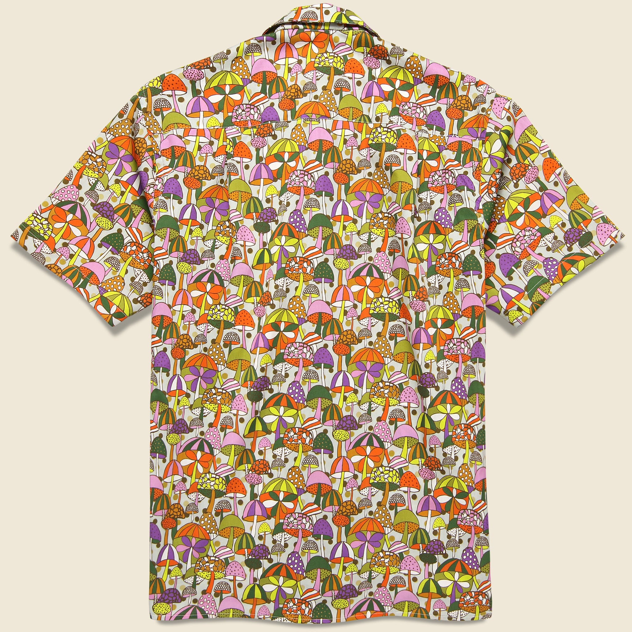 Mushroom Print Camp Shirt - Gitman Vintage - STAG Provisions - Tops - S/S Woven - Other Pattern