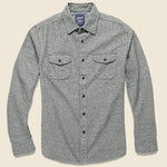 Harrison Heritage Flannel - Grey Jaspe - Grayers - STAG Provisions - Tops - L/S Woven - Solid