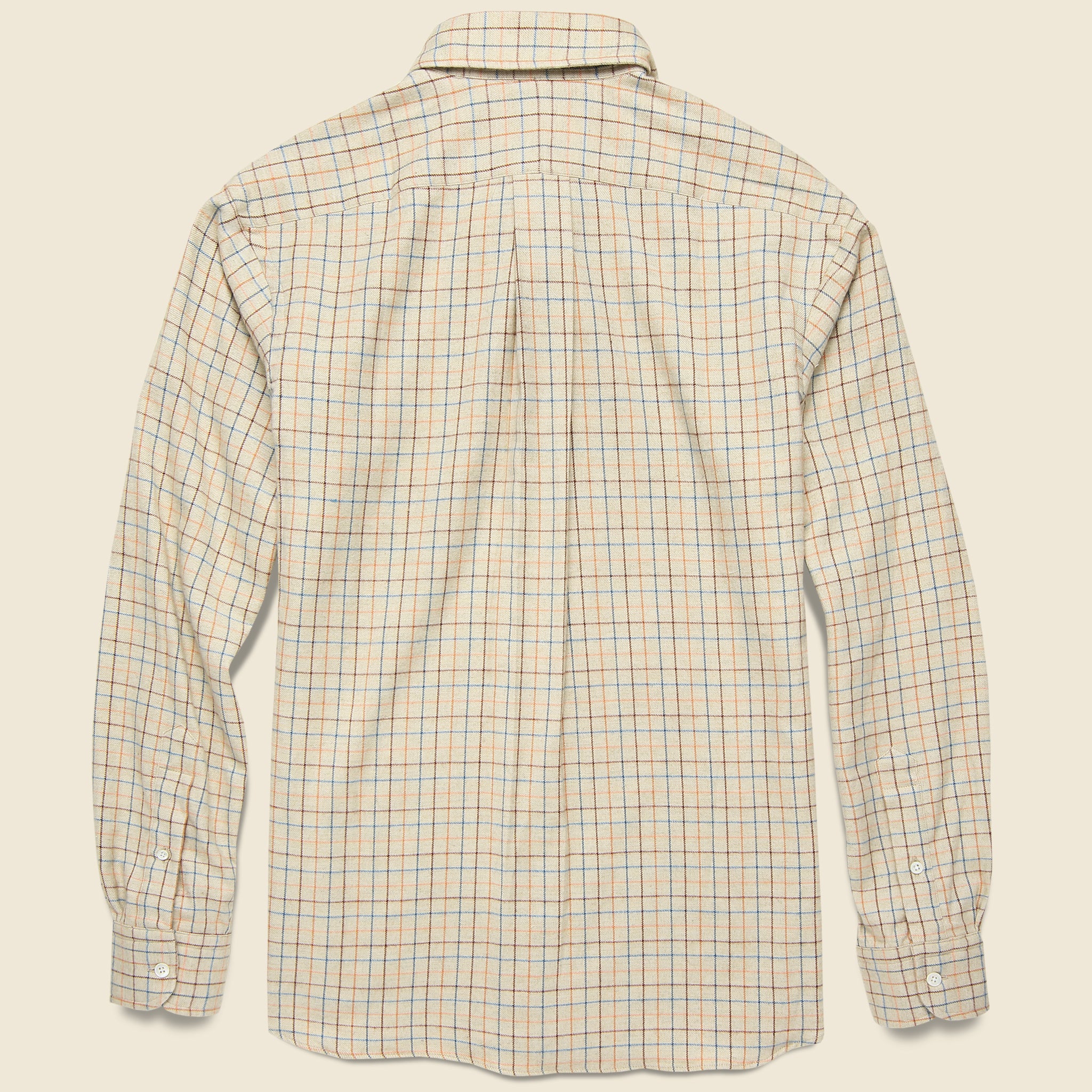 
                          Check Flannel - Cream - Hamilton Shirt Co. - STAG Provisions - Tops - L/S Woven - Plaid
                        