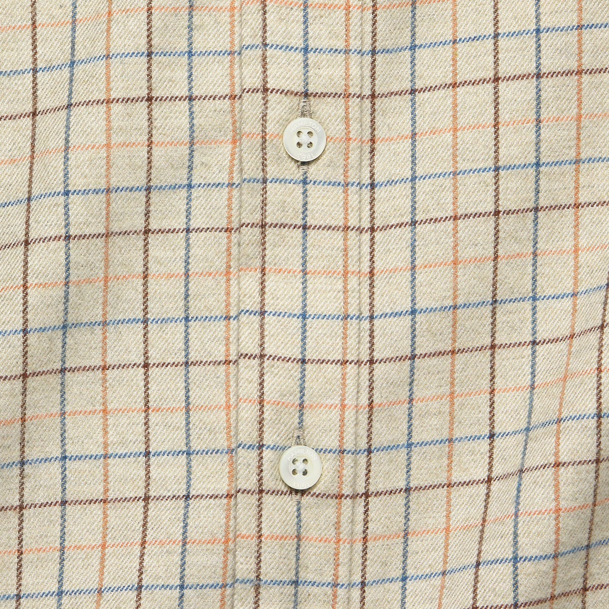
                          Check Flannel - Cream - Hamilton Shirt Co. - STAG Provisions - Tops - L/S Woven - Plaid
                        