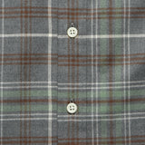 Brushed Plaid Shirt - Moss/Brown/Ecru - Hamilton Shirt Co. - STAG Provisions - Tops - L/S Woven - Plaid