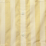 Textured Stripe Guayabera Shirt - Dusty Marigold/White - Hamilton Shirt Co. - STAG Provisions - Tops - S/S Woven - Stripe