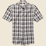 Plaid Seersucker Shirt - Brown/Grey - Hamilton Shirt Co. - STAG Provisions - Tops - S/S Woven - Plaid
