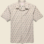 Bengal Stripe Palm Oxford - Tan/White/Green - Hamilton Shirt Co. - STAG Provisions - Tops - S/S Woven - Other Pattern