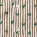 Bengal Stripe Palm Oxford - Tan/White/Green - Hamilton Shirt Co. - STAG Provisions - Tops - S/S Woven - Other Pattern