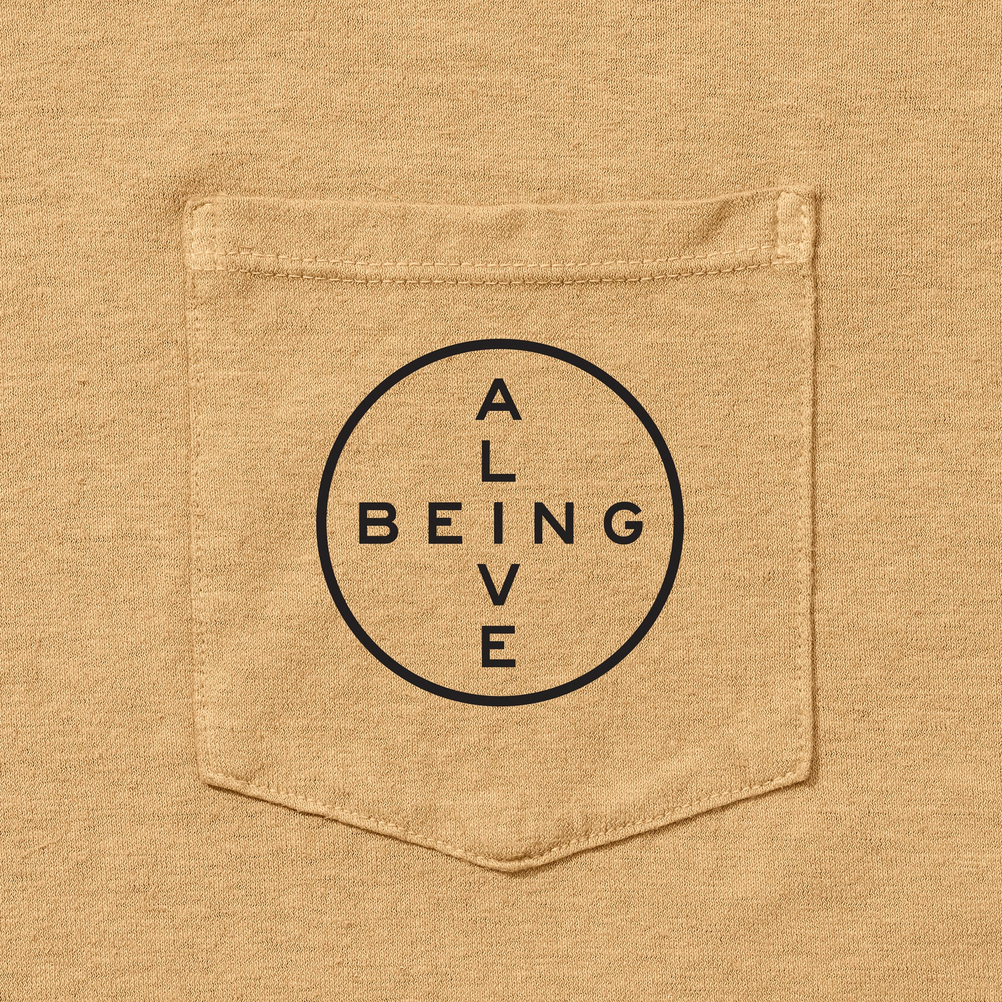 Being Alive Tee - Tan - House of LAND - STAG Provisions - Tops - S/S Tee