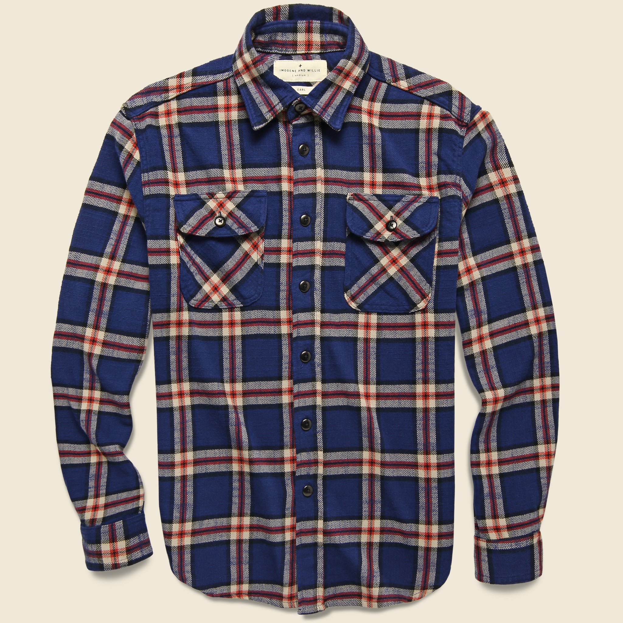 Earl Flannel - Blue Ridge Plaid - Imogene + Willie - STAG Provisions - Tops - L/S Woven - Plaid