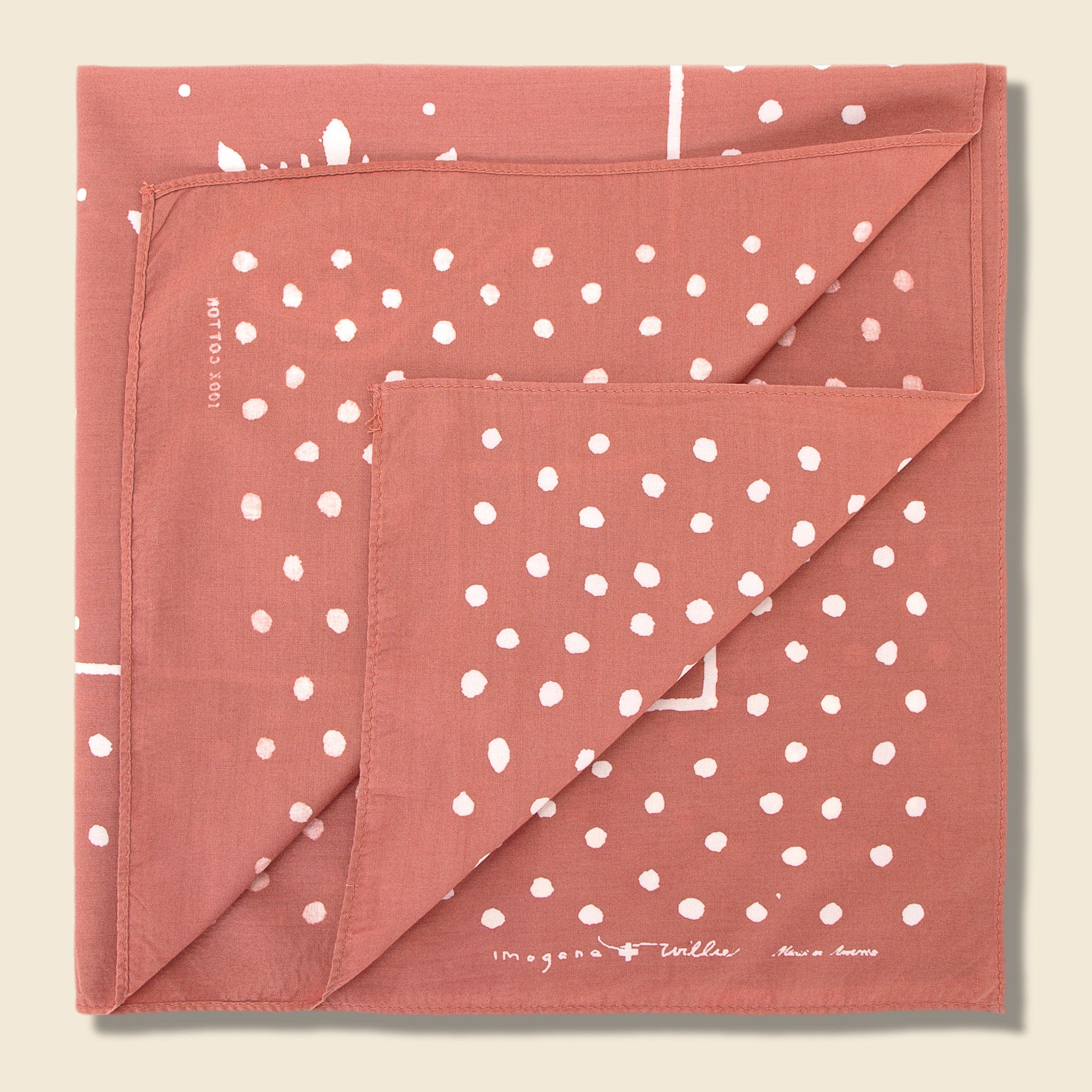 
                          The Revolution no. 9 Bandana - Faded Pink - Imogene + Willie - STAG Provisions - Accessories - Bandanas
                        