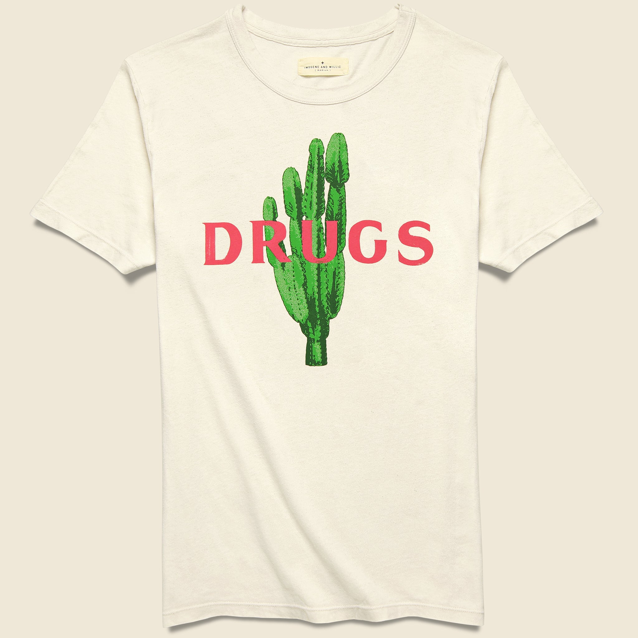 Drugs Tee - Vintage White - Imogene + Willie - STAG Provisions - Tops - S/S Tee - Graphic