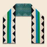 Jagged Stripe Lambswool Scarf - Fiji/Pagoda - Jo Gordon - STAG Provisions - Accessories - Scarves