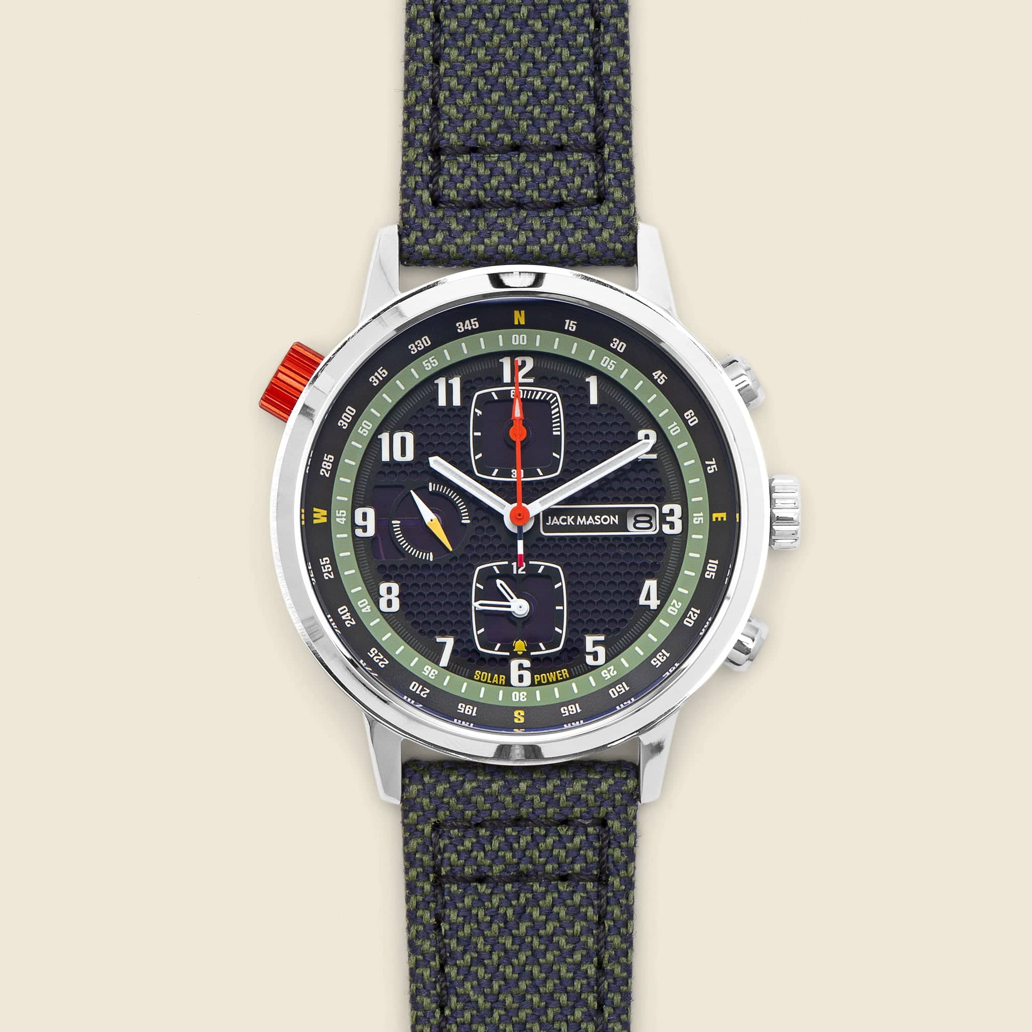 Solar Chronograph Watch 42MM - Green - Jack Mason - STAG Provisions - Accessories - Watches