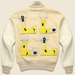 L-Five 40s Wool Varsity Jacket - Ecru - Kapital - STAG Provisions - Outerwear - Coat / Jacket