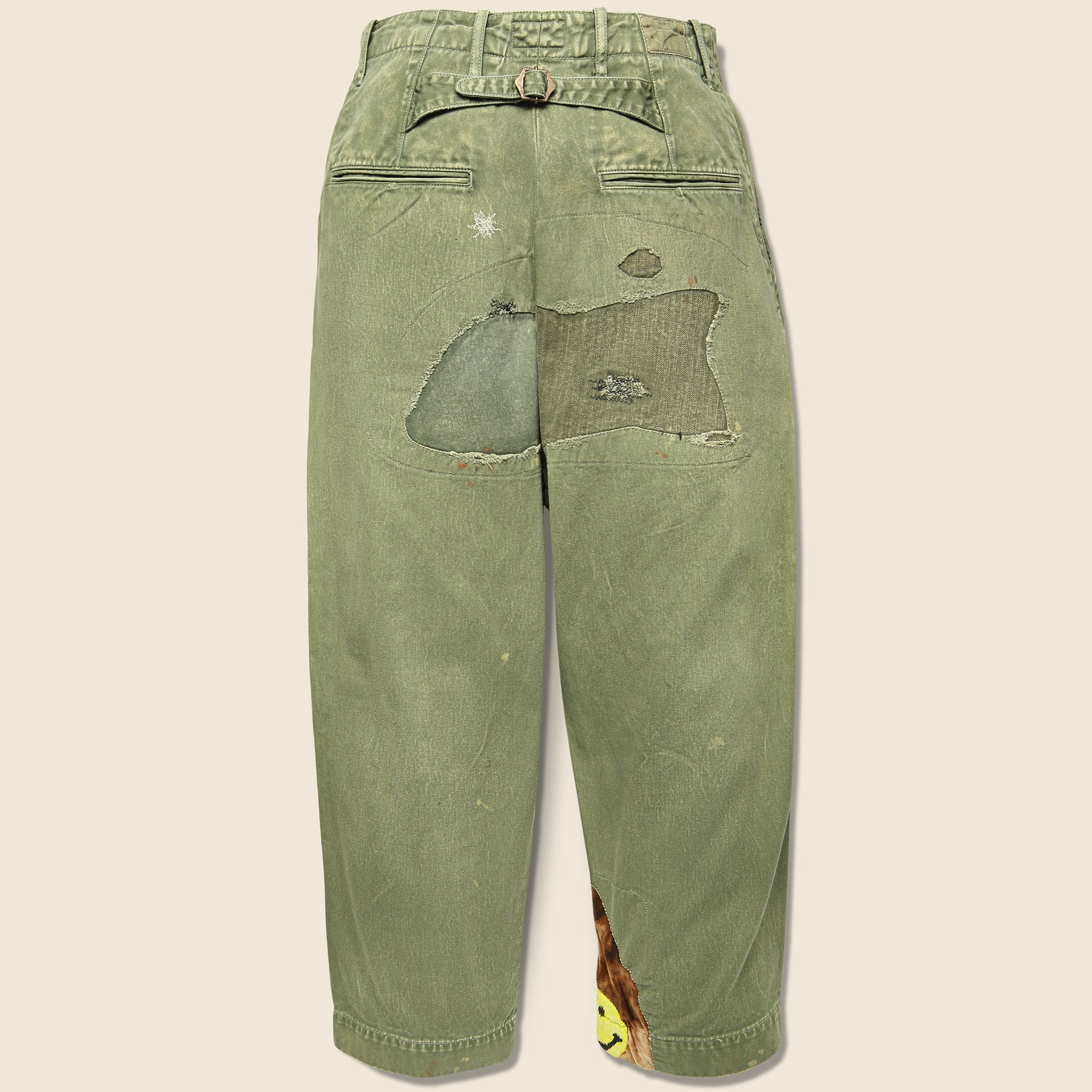 Kountry Nime Katsuragi High Waisted Pants - Khaki - Kapital - STAG Provisions - Pants - Twill