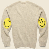 7G Wool SMILIE Crew Sweater - Beige - Kapital - STAG Provisions - Tops - Sweater