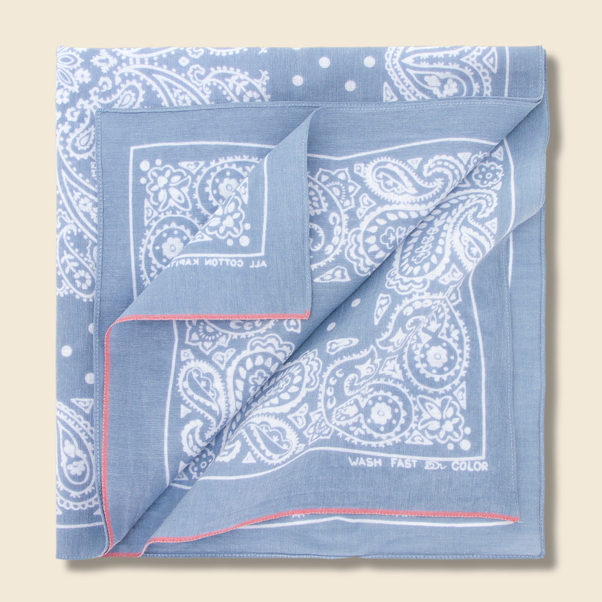 Fastcolor Selvedge Bandana (TUNA DANCE) - Sax - Kapital - STAG Provisions - Accessories - Bandanas