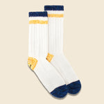 Ivy Smiley 72 Yarns Wool Socks - White - Kapital - STAG Provisions - Accessories - Socks