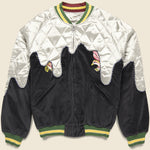 Sulfur Dyed Velvet TORO-TORO Souvenir Jacket - Black/Ecru - Kapital - STAG Provisions - Outerwear - Coat / Jacket