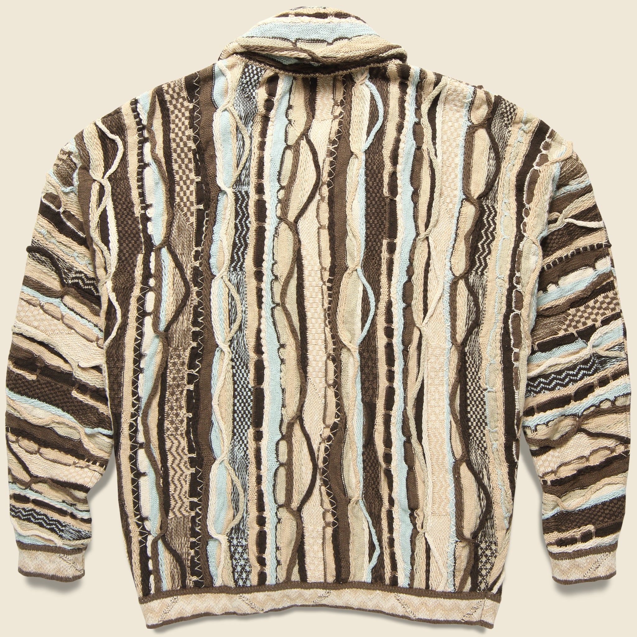 Knit GAUDY Cardigan - Brown - Kapital - STAG Provisions - Tops - Fleece / Sweatshirt
