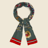 Wool HAPPY SOUVENIR Scarf - Green - Kapital - STAG Provisions - Accessories - Scarves