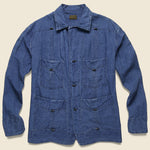 Linen Cuba Shirt Jacket - Indigo - Kapital - STAG Provisions - Outerwear - Shirt Jacket