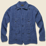 Linen Cuba Shirt Jacket - Indigo - Kapital - STAG Provisions - Outerwear - Shirt Jacket