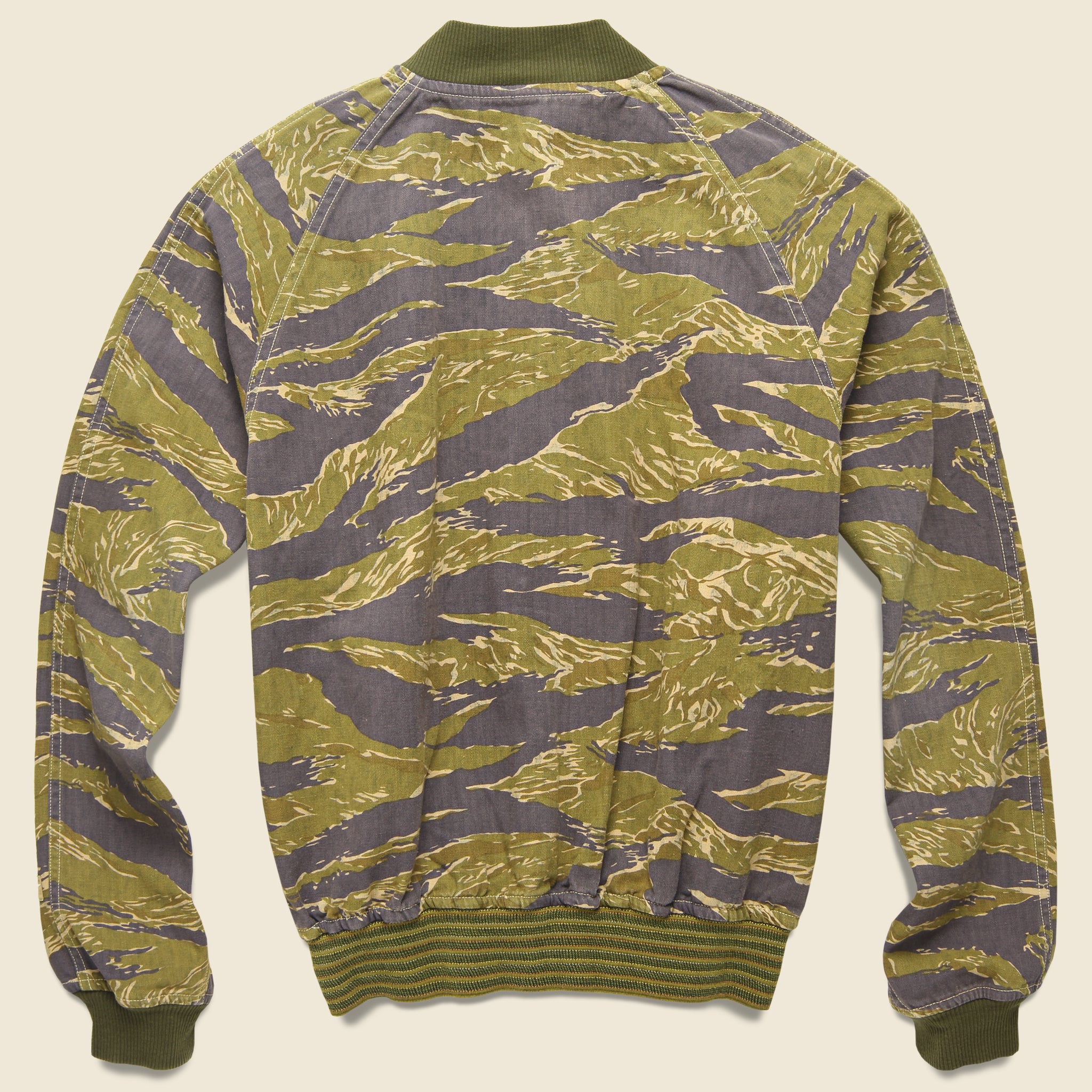 
                          Reversible Tiger Camo &amp; Leopard Blouson - Olive - Kapital - STAG Provisions - Outerwear - Coat / Jacket
                        