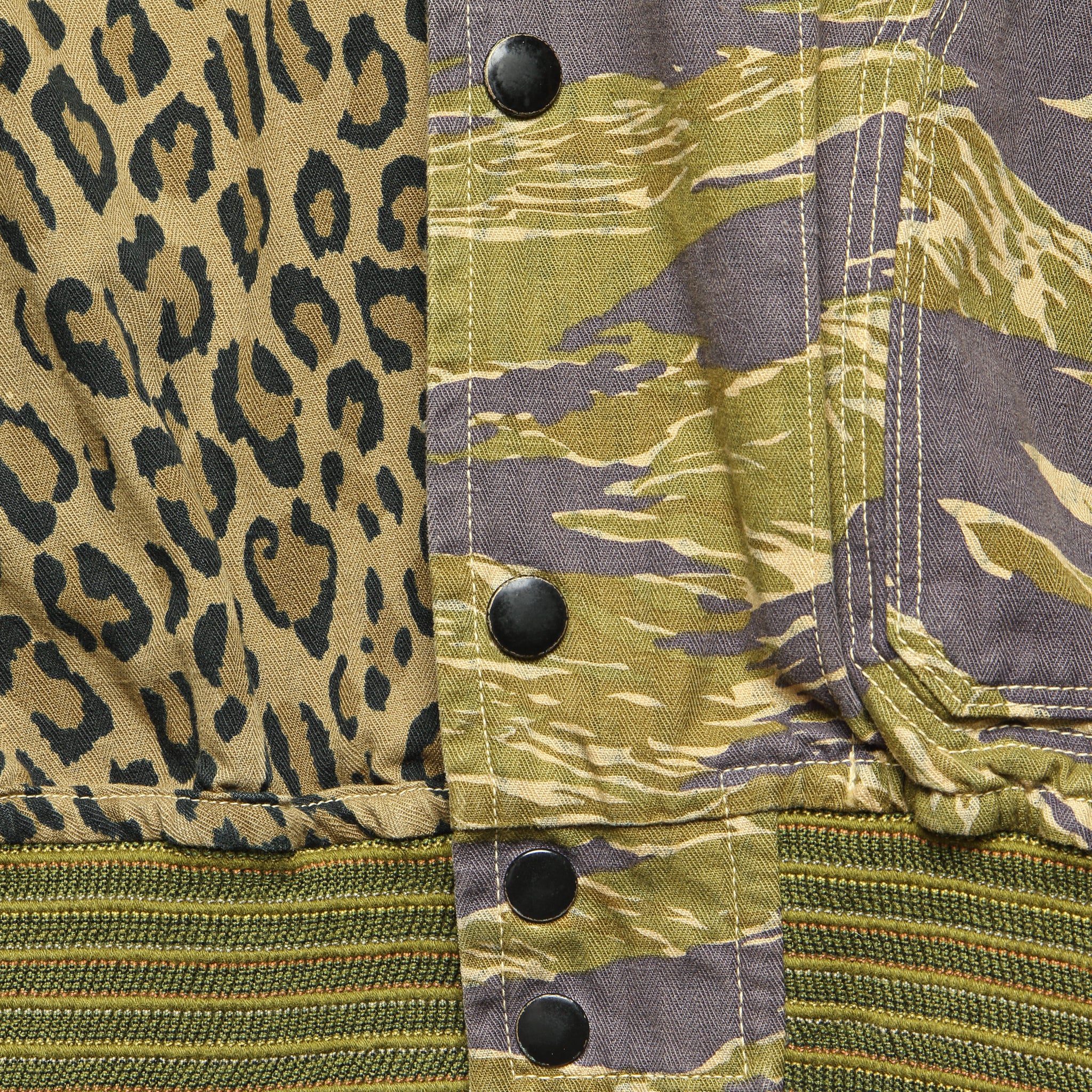 
                          Reversible Tiger Camo &amp; Leopard Blouson - Olive - Kapital - STAG Provisions - Outerwear - Coat / Jacket
                        