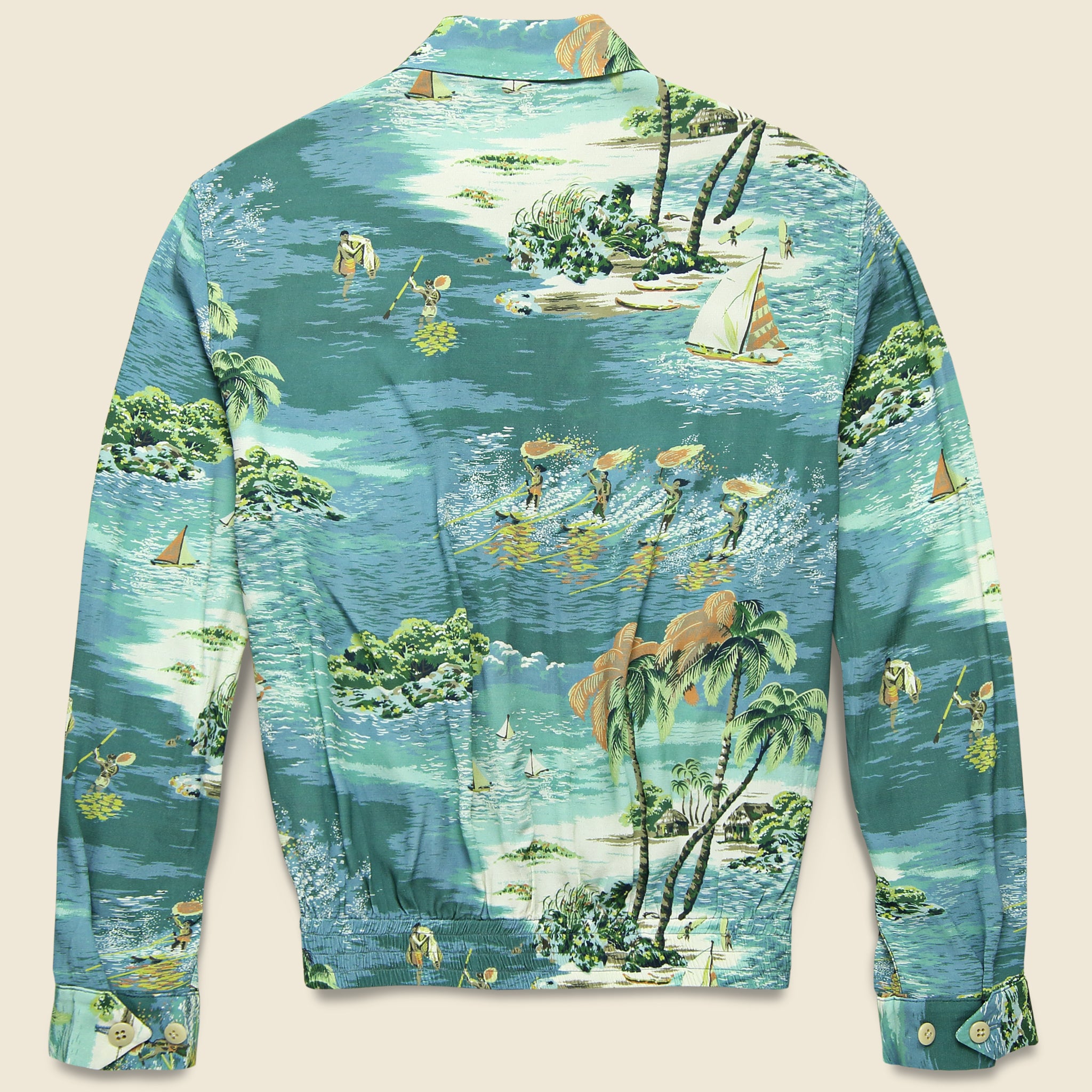 
                          Kamehameha Drizzler Jacket - Emerald - Kapital - STAG Provisions - Outerwear - Coat / Jacket
                        