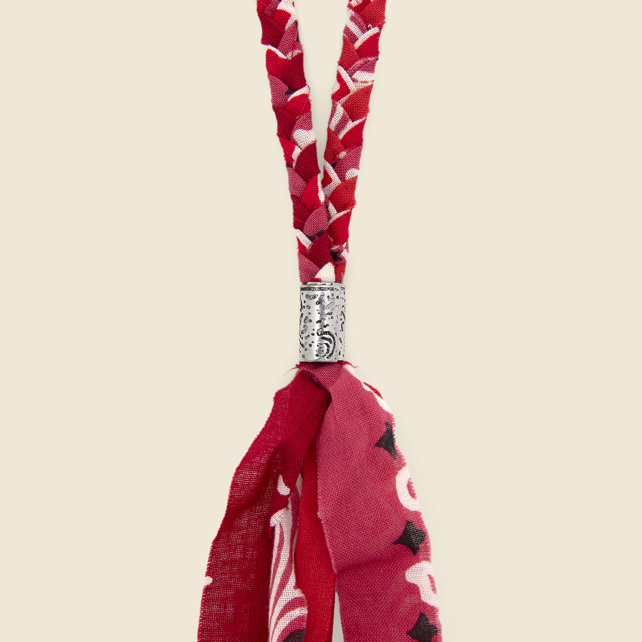 
                          Bandana Fringe Necklace - Red - Kapital - STAG Provisions - Accessories - Necklaces
                        