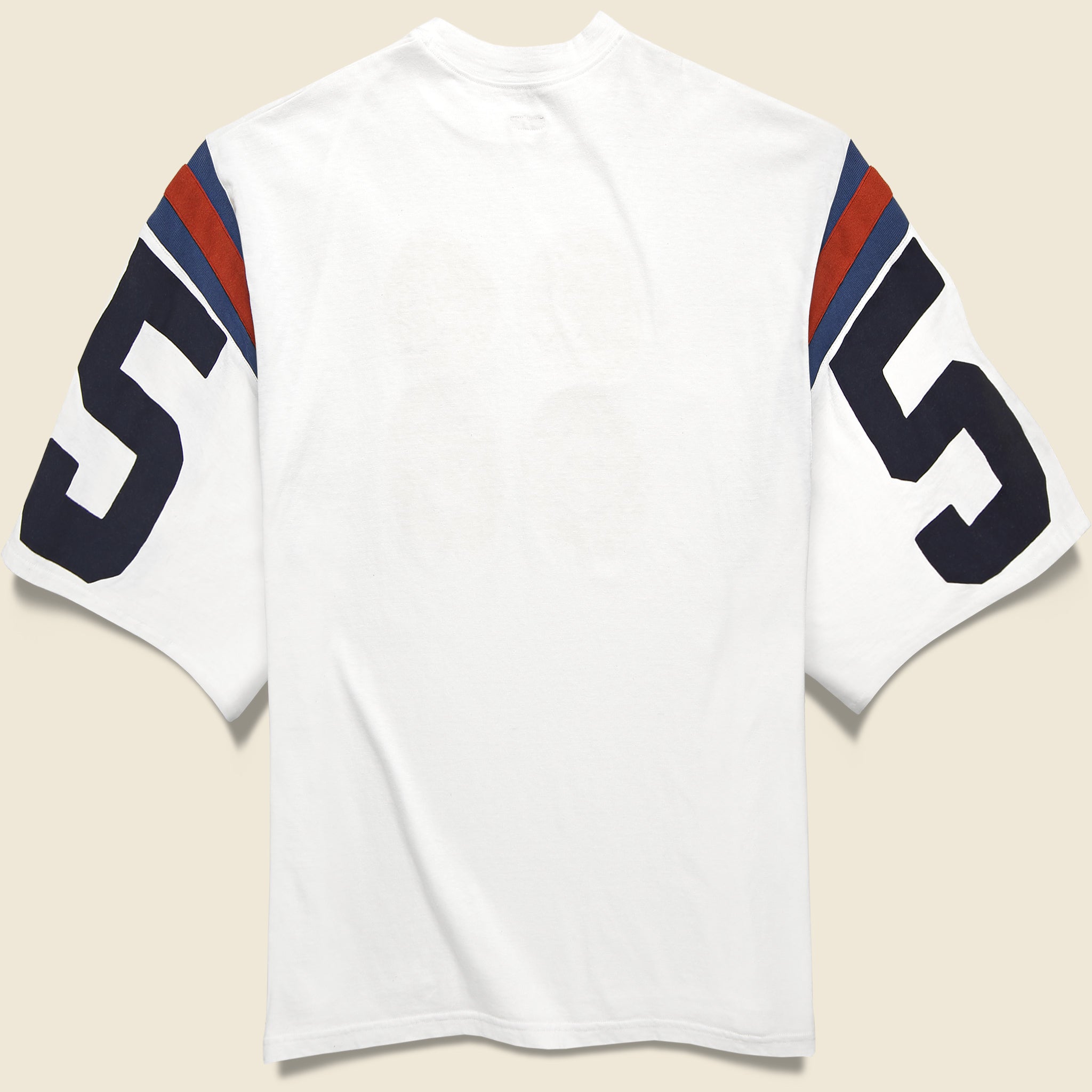 
                          Rainbowy 55 Football HUGE Tee - White - Kapital - STAG Provisions - Tops - S/S Tee
                        