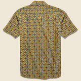 Lamar Block Print Shirt - Gold/Blue - Kardo - STAG Provisions - Tops - S/S Woven - Other Pattern