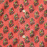 Lamar Block Print Floral Shirt - Pink - Kardo - STAG Provisions - Tops - S/S Woven - Floral